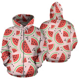 Watermelon Pattern Zip Up Hoodie
