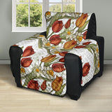 Red tulips and daffodils pattern Recliner Cover Protector