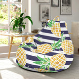 Pineapples Pattern Striped Background Bean Bag Cover