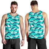 Dolphin sea pattern Men Tank Top