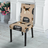 Beagle Pattern Dining Chair Slipcover