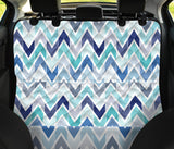 Zigzag  Chevron Blue Pattern Dog Car Seat Covers