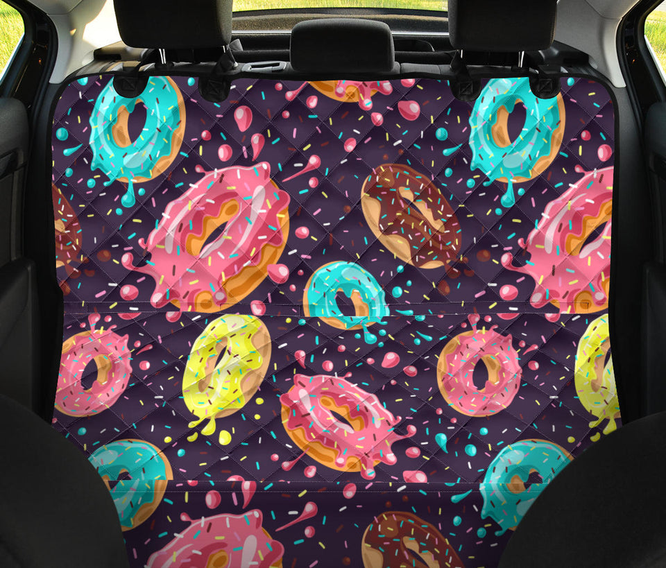 Colorful Donut Glaze Pattern Dog Car Seat Covers