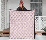 Golden Retriever Pattern Print Design 02 Premium Quilt