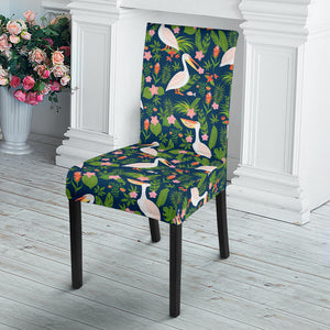 Pelican Pattern Print Design 05 Dining Chair Slipcover