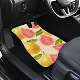 Beautiful Guava Pattern Front And Back Car Mats