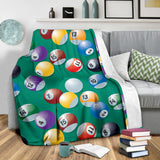 Billiard Ball Pattern Print Design 01 Premium Blanket