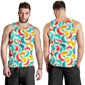 Colorful moon pattern Men Tank Top