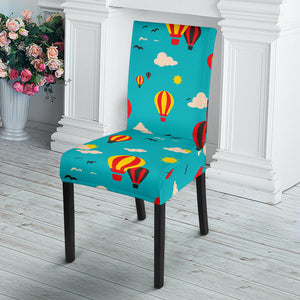 Hot Air Balloon Sky Pattern Dining Chair Slipcover