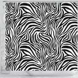 Zebra Skin Pattern Shower Curtain Fulfilled In US