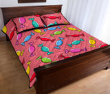 Colorful wrapped candy pattern Quilt Bed Set