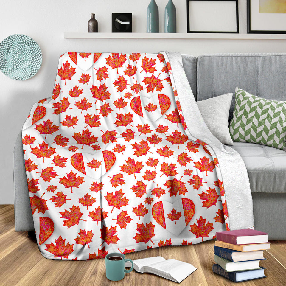 Canada Pattern Print Design 02 Premium Blanket