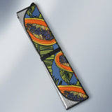 Colorful Papaya Tropical Leaves Car Sun Shade