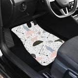 Polar Bears Star Poka Dot Pattern Front And Back Car Mats