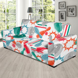 Watercolor Bowling Pattern Sofa Slipcover