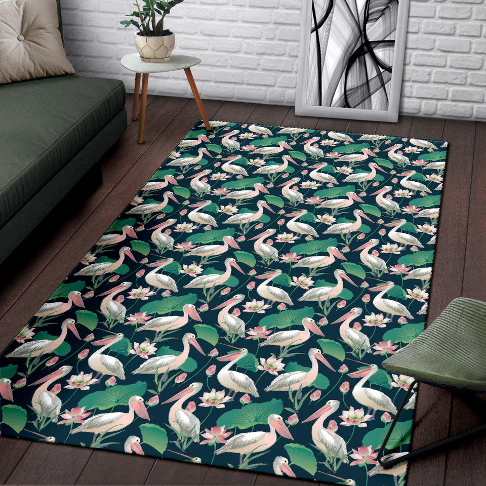 Pelican Pattern Print Design 03 Area Rug
