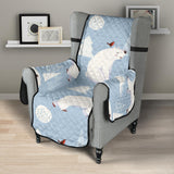 Cute polar bears Christmas decoration pattern Chair Cover Protector