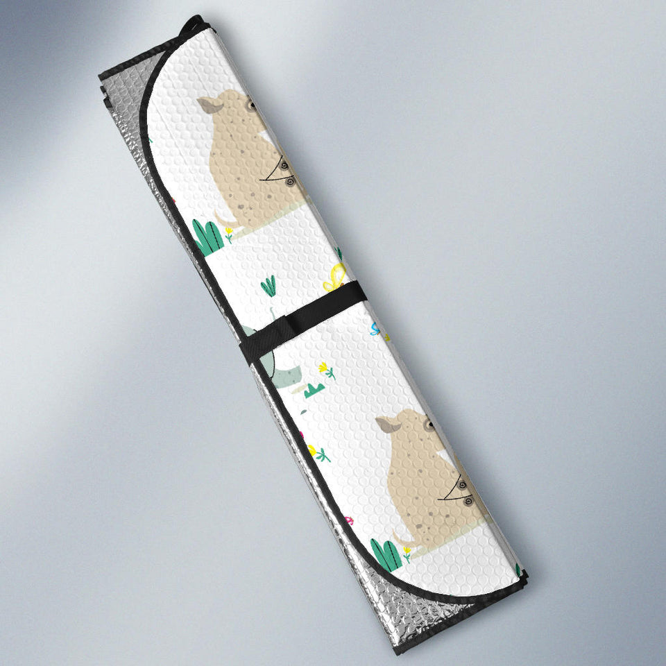 Cute Rhino Pattern Car Sun Shade