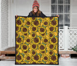 Sunflower Pattern Premium Quilt