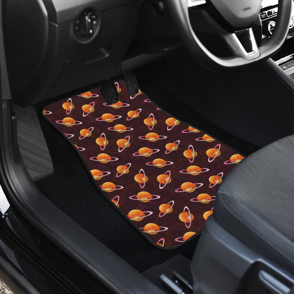 Hamburger Pattern Print Design 05 Front Car Mats
