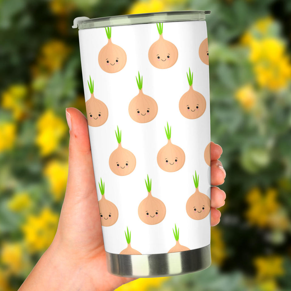 Cute Onions Smiling Faces Tumbler