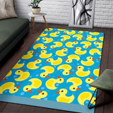 Duck Toy Pattern Print Design 04 Area Rug