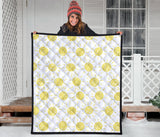Hand Drawn Sun Pattern Premium Quilt
