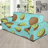 Kiwi Blue Background Sofa Slipcover