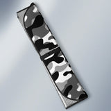 Black White Camo Camouflage Pattern Car Sun Shade
