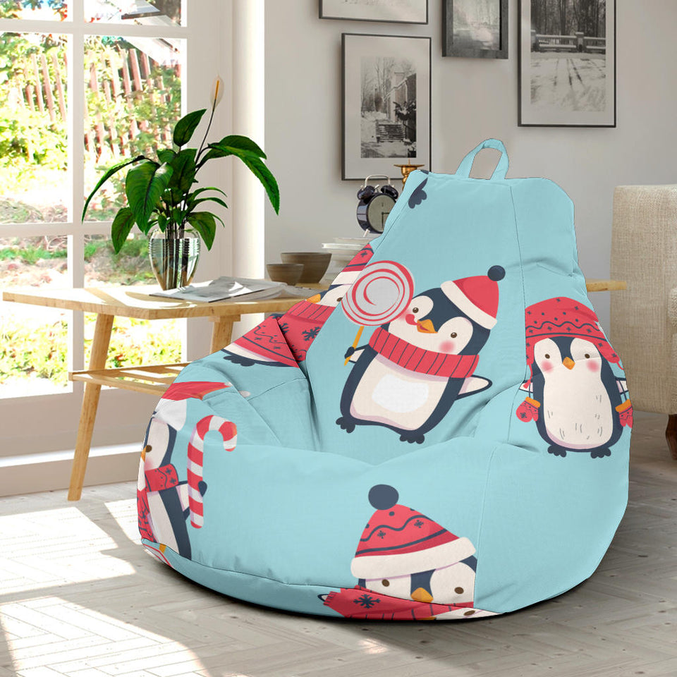 Cute Penguin Christmas  Design Pattern Bean Bag Cover