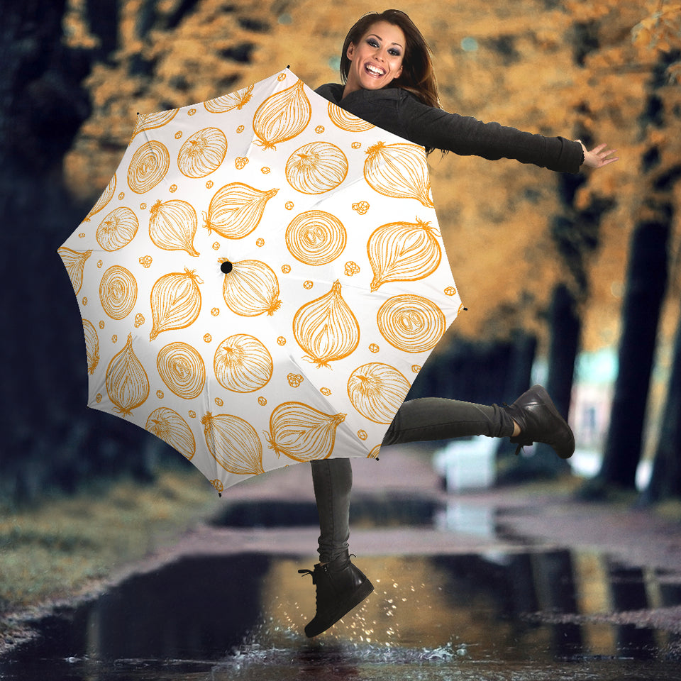 Hand Drawn Onion Pattern Umbrella