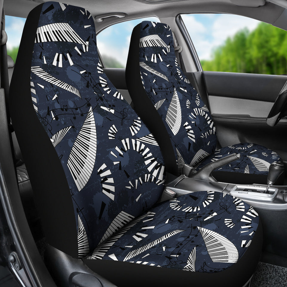 Piano Pattern Print Design 02 Universal Fit Car Seat Covers