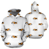 Cute Beagle Dog Sleeping Pattern Men Women Pullover Hoodie