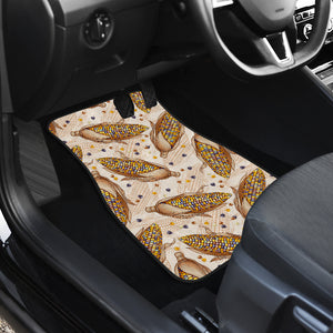 Corn Pattern Print Design 03 Front Car Mats