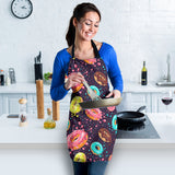 Colorful Donut Glaze Pattern Adjustable Apron