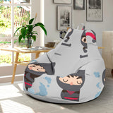 Cute Ninja Pattern Bean Bag Cover