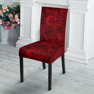 Rose Pattern Print Design 03 Dining Chair Slipcover