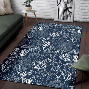 Coral Reef Pattern Print Design 05 Area Rug