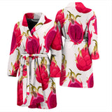 Dragon Fruits Design Pattern Men'S Bathrobe
