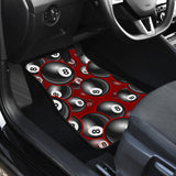 Billiard Ball Pattern Print Design 05 Front and Back Car Mats