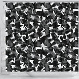 Crow Illustration Pattern Shower Curtain Fulfilled In US