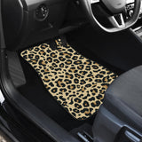 Leopard Print Design Pattern Front Car Mats