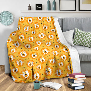 Lion Pattern Print Design 03 Premium Blanket