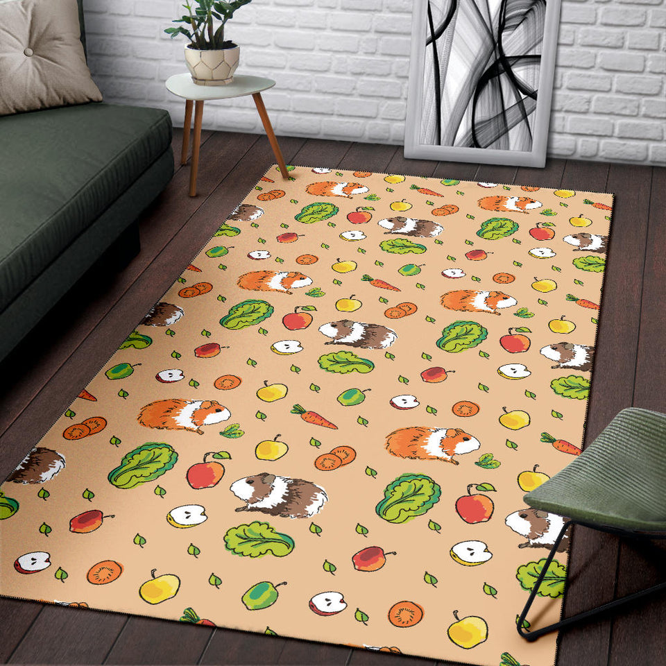 Guinea Pig Pattern Print Design 05 Area Rug