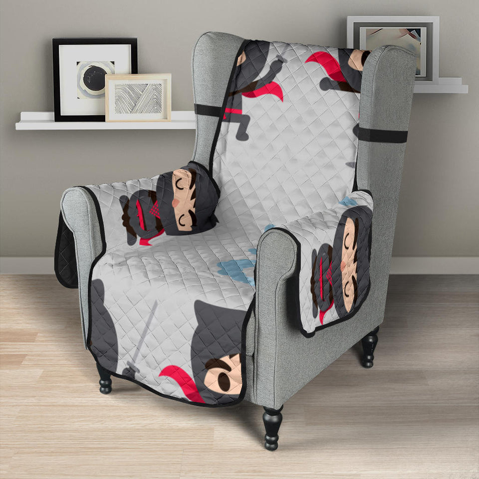 Cute ninja pattern Chair Cover Protector