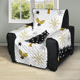 Christmas tree holly snow star pattern Recliner Cover Protector