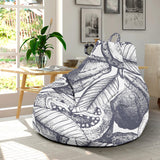 Guava Tropical Hand Drawn Pattern Bean Bag Cover