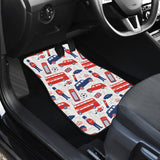 British Pattern Print Design 03 Front and Back Car Mats