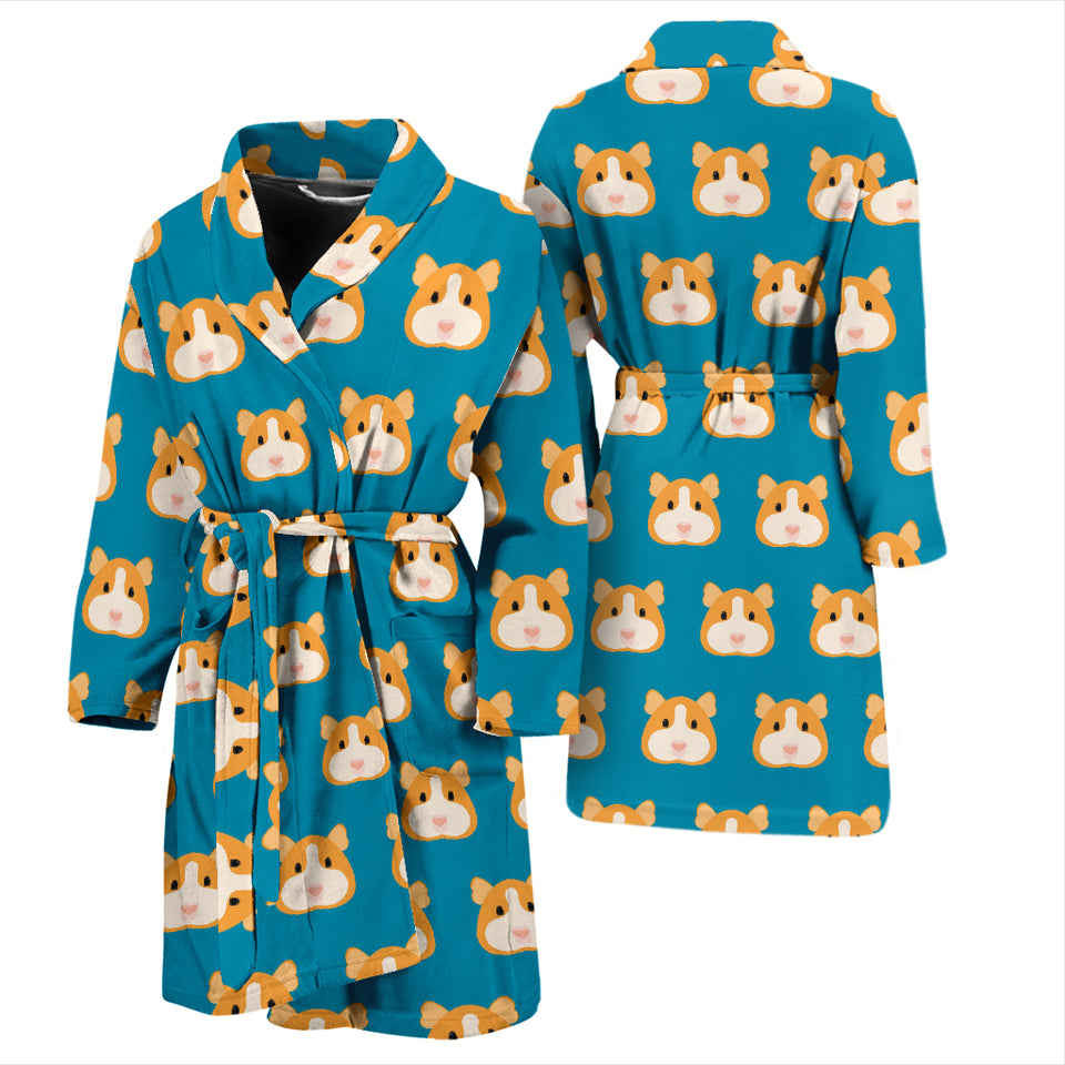 Guinea Pig Pattern Print Design 03 Men's Bathrobe
