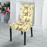 Windmill Wheat Pattern Dining Chair Slipcover